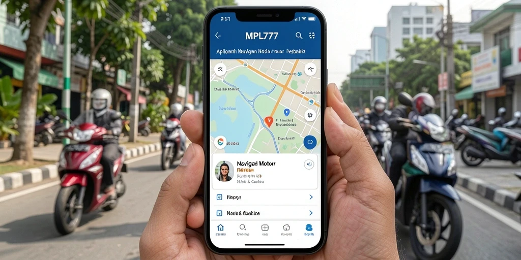 Antarmuka pengguna MPL777 yang intuitif untuk navigasi motor.