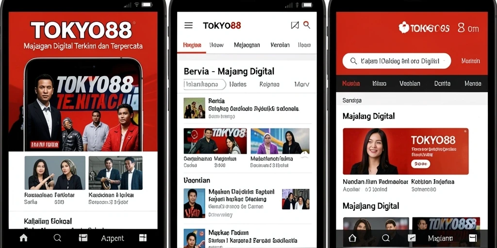 Antarmuka user-friendly dari aplikasi TOKYO88 untuk berita digital.